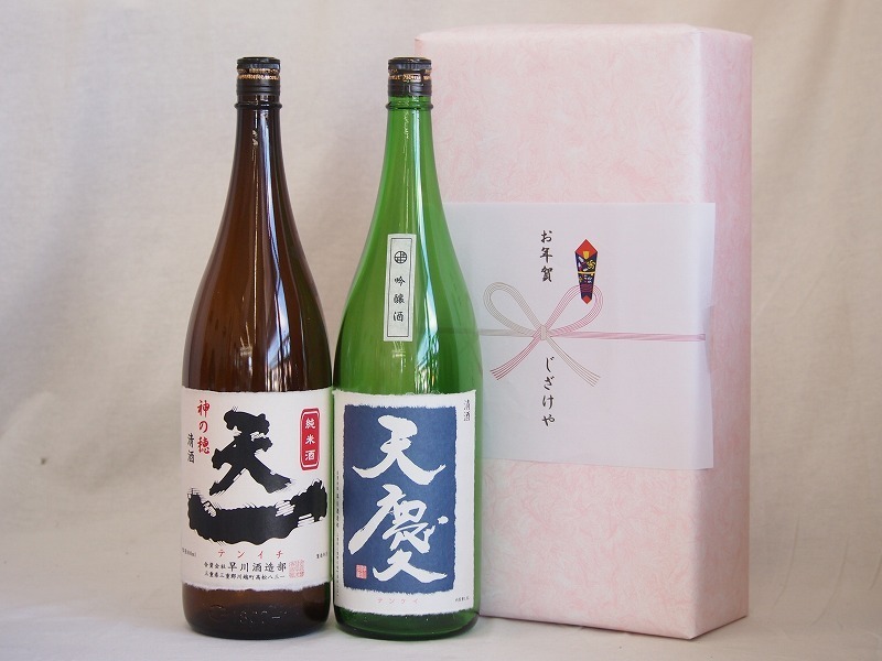 me. want japan sake present 2 pcs set (. river sake structure heaven one junmai sake ( three-ply prefecture ). river sake structure heaven . ginjo ( three-ply prefecture )) 1800ml× 2 ps 