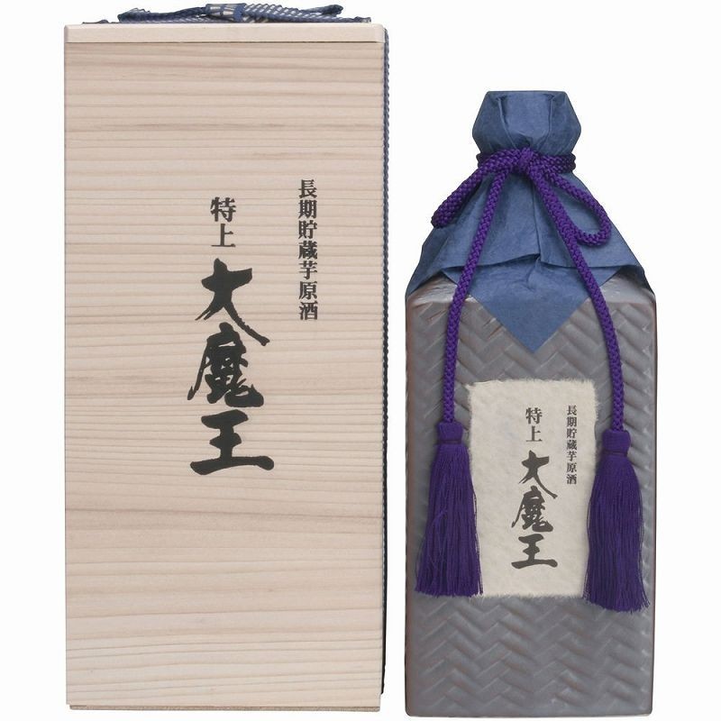 2本セット 特上大魔王 薩摩本格芋焼酎 長期貯蔵芋原酒 36度 ギフト桐箱入り 濱田酒造 600ml×2本_画像1