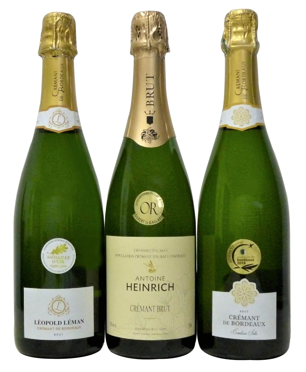 ワインセット 4セット フランス セレクション シャンパン製法 スパークリング白ワイン4本セット 750ｍｌ×3本×4セット計12本