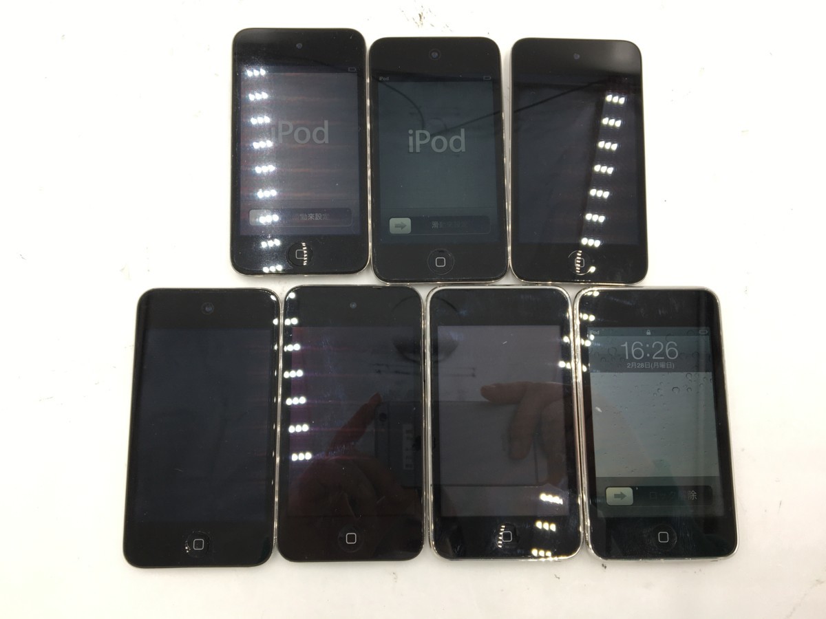 Apple アップル iPodtouch 第4 第3 8 16 32GB 7個セット A1367 A1288 まとめ売り品 0228 9