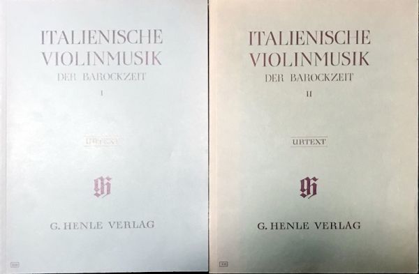 イタリアンヴァイオリンソナタ集 1-2 バロック期 italienische violinmusik der barockzeit 輸入楽譜/洋書/henle/ヘンレ