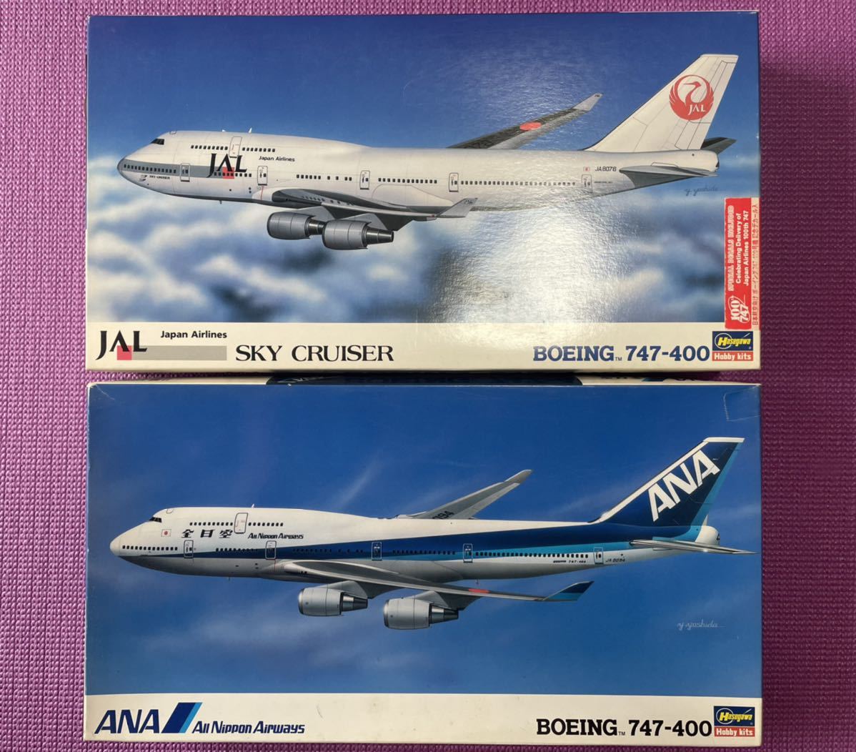 ハセガワ ボーイング 747-400 JAL 100号機 記念デカール1/200 日本航空-