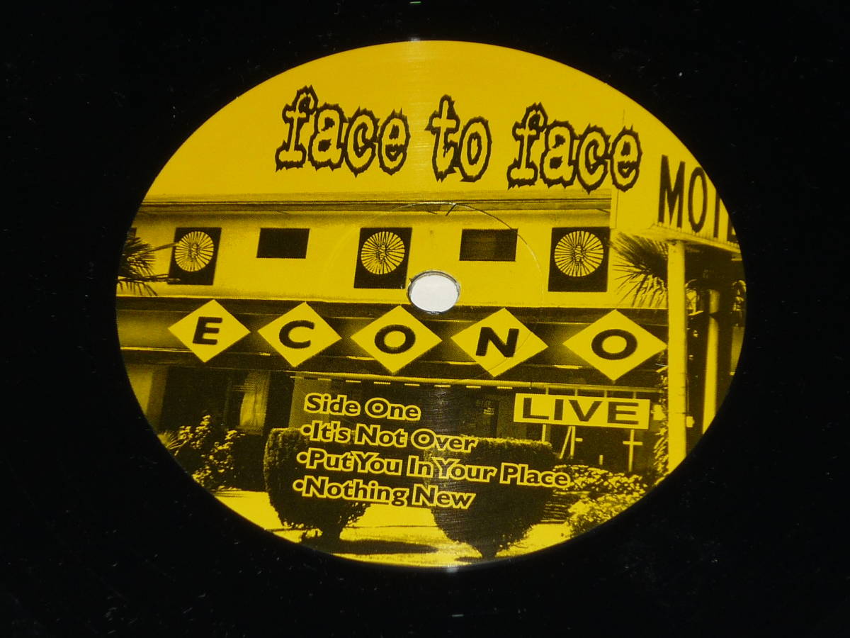 Face To Face / Econo-Live ～ US / 1996 / Vagrant Records VR326 / 10inch_画像4