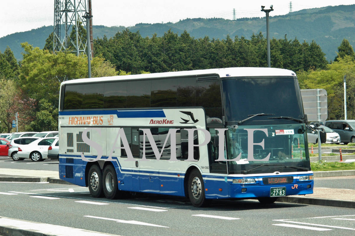 D【バス写真】Ｌ版１枚　JR東海バス　エアロキング　新東名スーパーライナー_画像1