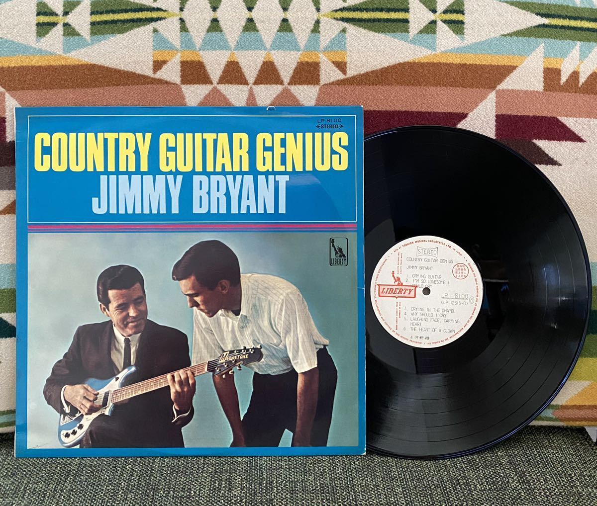JIMMY BRYANT 国内 テスト盤 LP COUNTRY GUITAR GENIUS ジミーブライアント ロカビリー