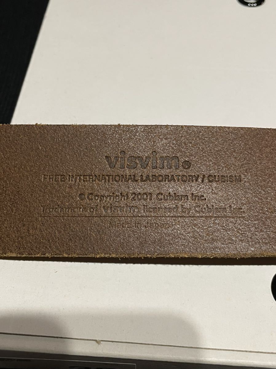 visvim PLAIN BELT (45mm) LT.BROWN サイズ32 付属品完備 item details
