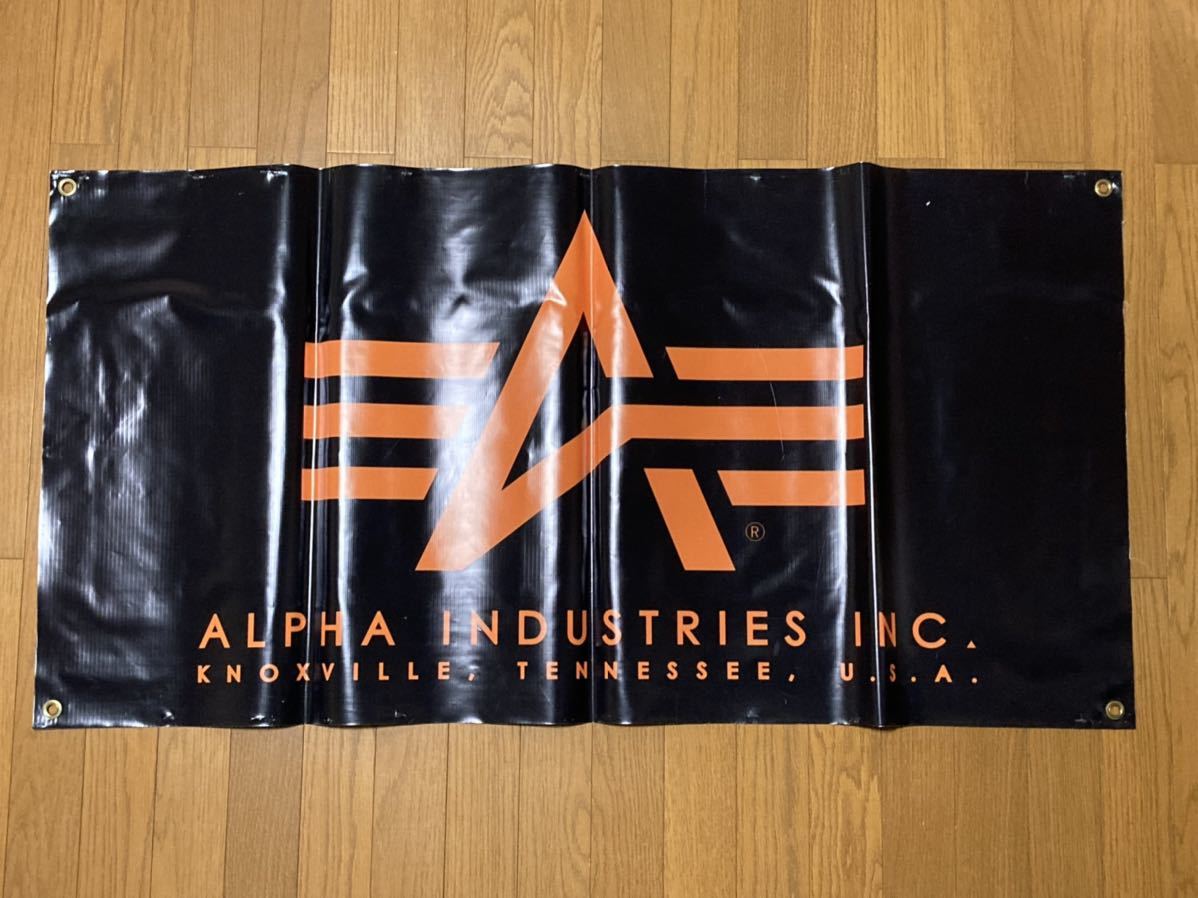 ★ 激レア ALPHA INDUSTRIES 非売品 両面 バナー タペストリー ★_画像2