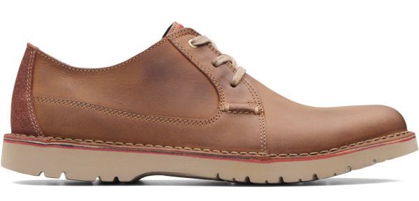 送料無料 CLARKS 26.5cm スニーカー レザー 軽量 ブラウン ダーク タン ローファー アウトドア ビジネス ランニング ブーツ YYY115_画像2