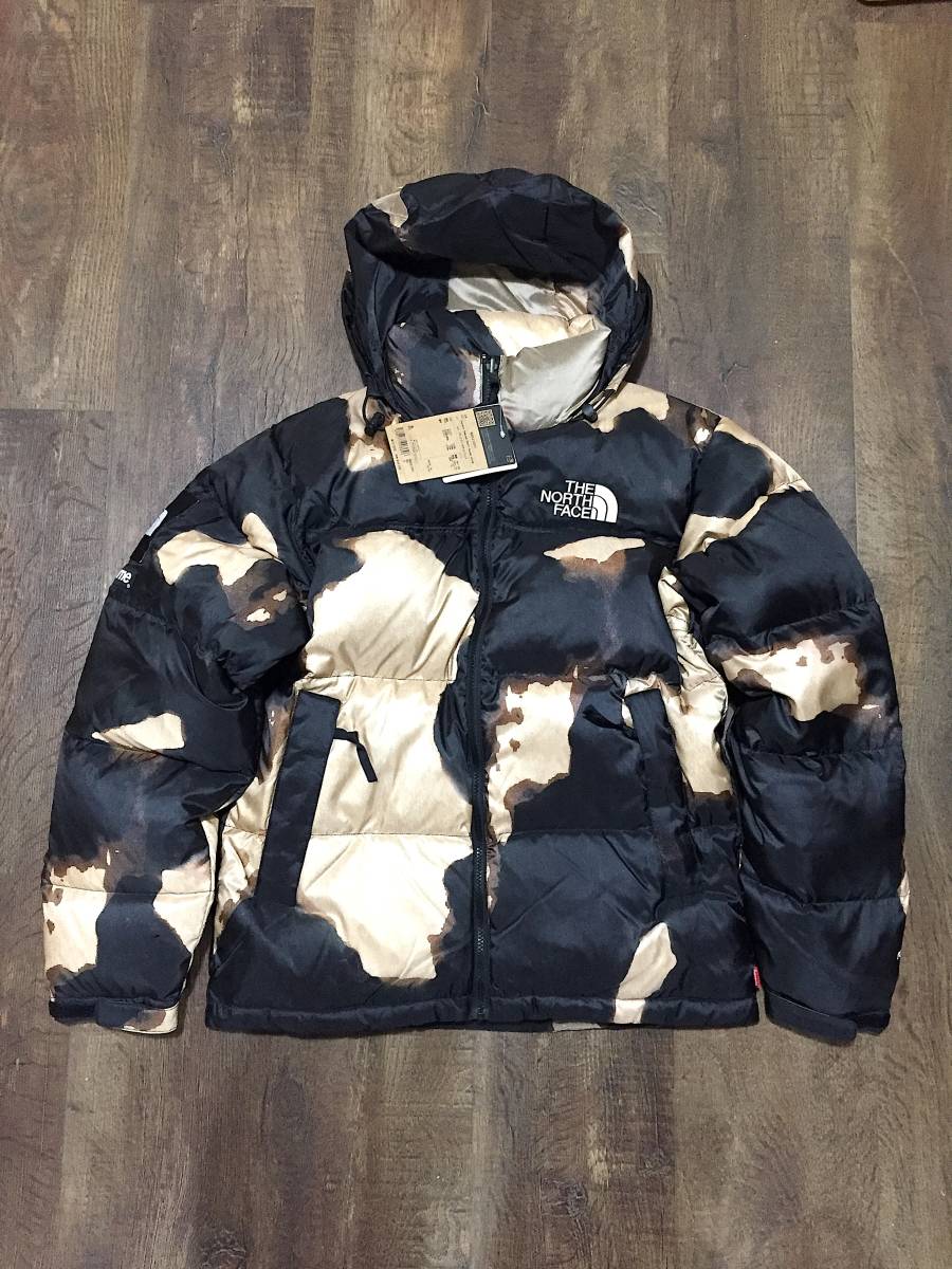 国内正規【S】Supreme The North Face Bleached Denim Print Nuptse Jacket ノースフェイス シュプリーム ヌプシ_画像1