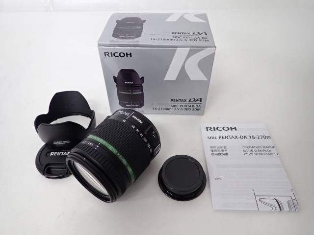 祝開店!大放出セール開催中 未使用 PENTAX DA 18-270mm 3.5-6.3ED SDM