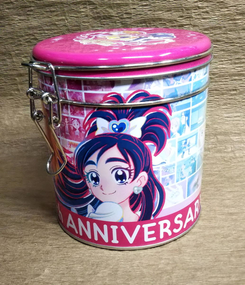 【缶のみ/イタミあり】プリキュア15周年記念「ふたりはプリキュア　美墨 なぎさ/雪城ほのか」　プレミアム缶入りチョコチップクッキーの缶_画像4