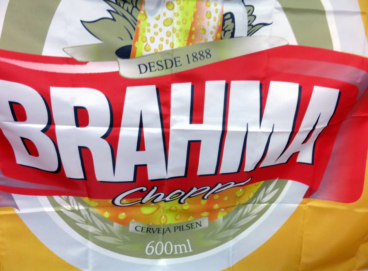 『特大』麦酒■新品ブラーマ チョップ　BRAHMA CHOPP　BEER ブラジルビール　Brazil フラッグ　旗　バナー　広告宣伝　テナント　BAR　飲食_画像6