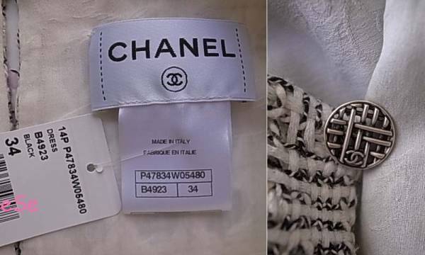 *14P Chanel CHANEL popular complete sale super pretty tweed One-piece black white 34