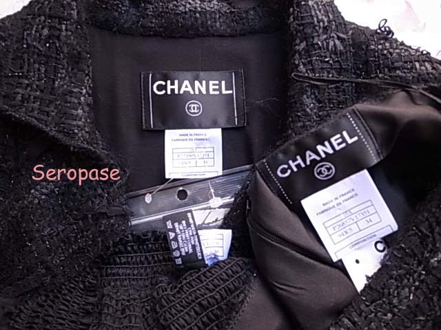 ★０５Ａシャネル CHANEL ラブリー超人気のリボン ツイード スーツ＋インナーの３点セット ジャケット スカート ブラウス_画像3