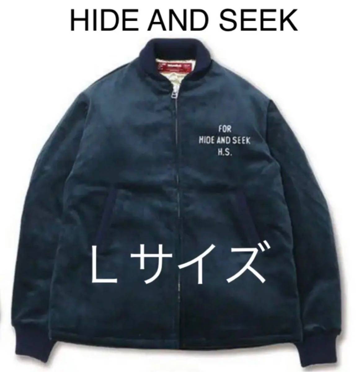 HIDE AND SEEK Cord Sports Jacket ハイドアンドシーク コードスポーツジャケット Lサイズ NAVY