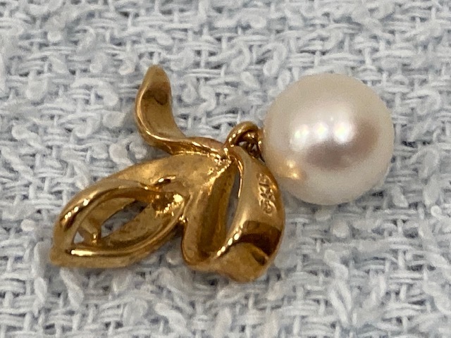 * MIKIMOTO ミキモト K パール ネックレス ペンダント トップ