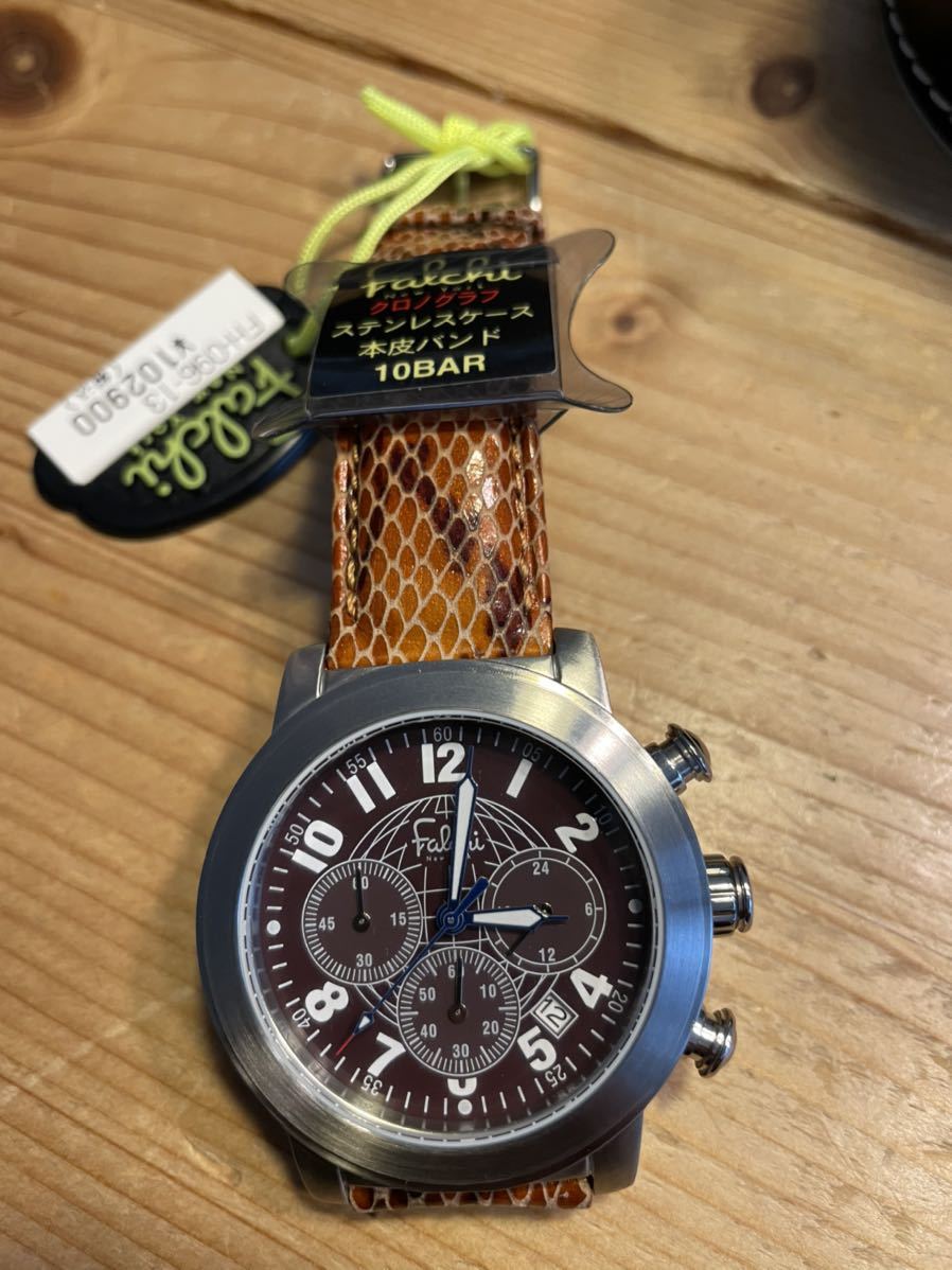 メンズ腕時計 Falchi New York 新品 電池交換済みクオーツ 定価102900円