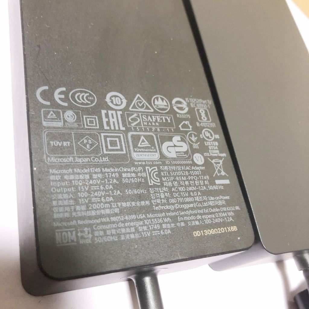 中古Microsoft マイクロソフト 純正 Surface Dock 1661 + サーフェスドック マイクロソフト Model：1749 ACアダプター動作品 管号SHA835_画像5