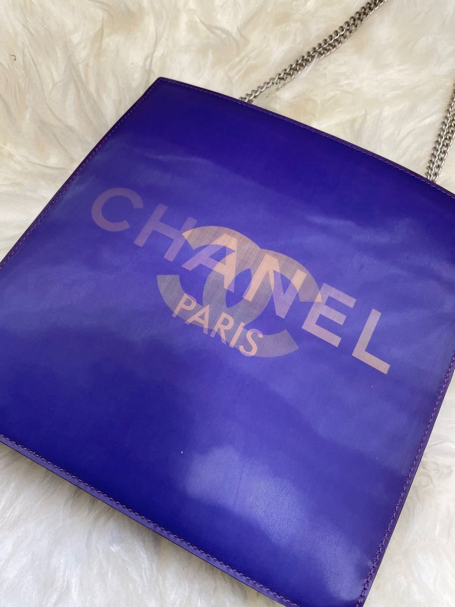 超レア めちゃおしゃれ!CHANELショルダーバッグパープル チェーン