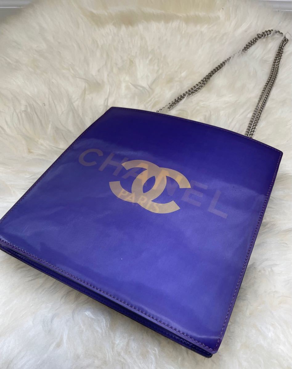 超レア めちゃおしゃれ!CHANELショルダーバッグパープル チェーン