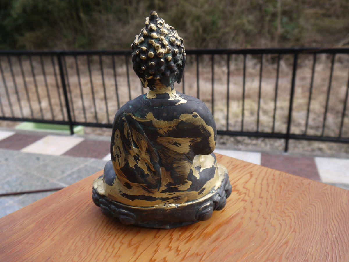 TS20221】仏教美術 古美術 仏像 薬師如来坐像/阿弥陀如来坐像 チベット 