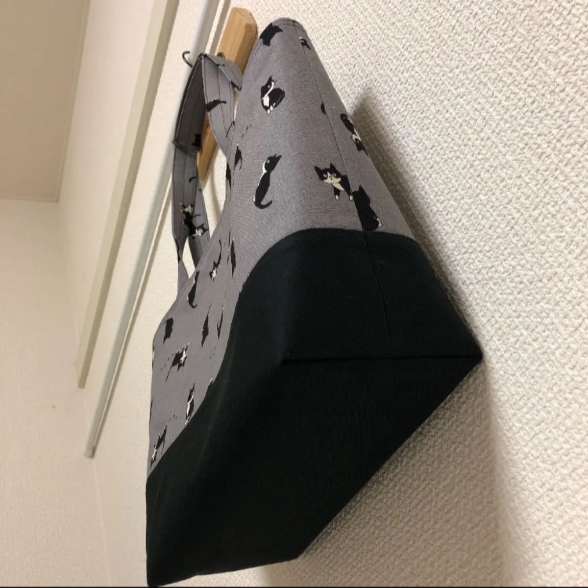 ハンドメイド　おっきなトートバッグぷらすわん