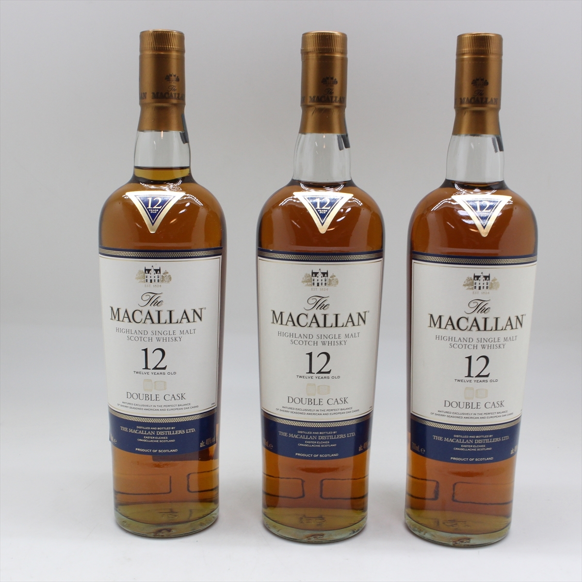 The MACALLAN マッカラン12年 ダブルカスク 700ml 40% 3本 セット