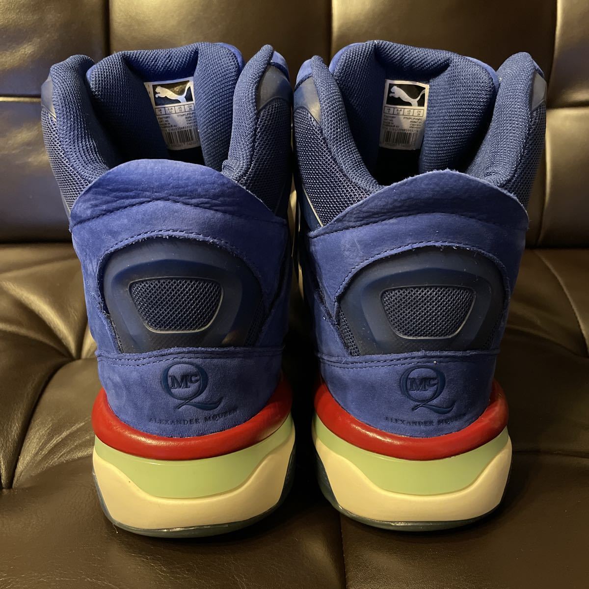 新品未使用箱付き PUMA MCQ RUN MID 28cm ハイカットスニーカー 青 ブルー プーマ アレキサンダーマックイーン ALEXANDER McQUEEN 5