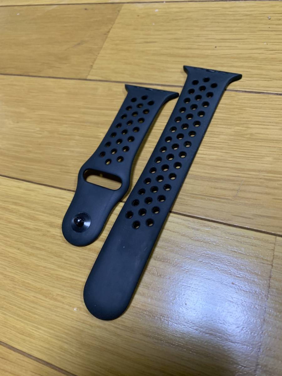 純正取扱店 Apple Watch SE Space Gray Aluminum Case， Anthracite/Black Nike Sport Band 44mm