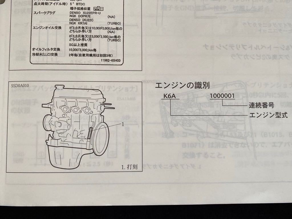 送料無料エブリイ キャリイ サービスマニュアル 概要・整備 追補 スズキ 純正    故障診断