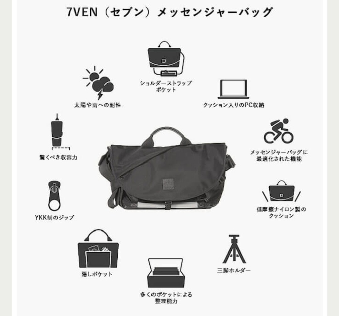 ALPAKA(アルパカ)社 セブンメッセンジャーバッグ 7ven 自転車