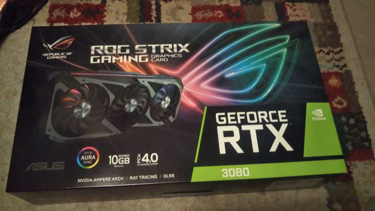 新品未開封【非LHR】ASUS RTX3080 ROG-STRIX-RTX3080-10G-GAMING Non