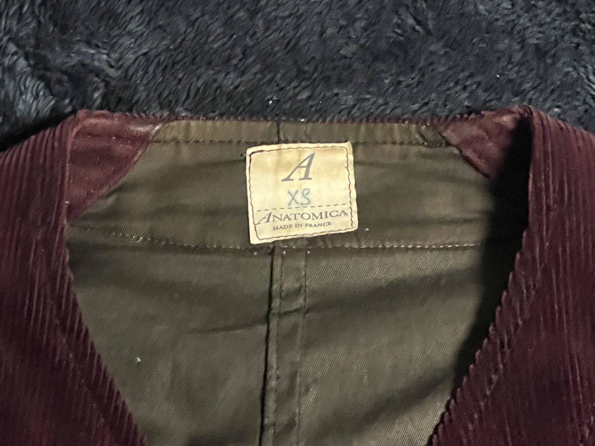 ANATOMICA SAGAN VEST アナトミカ サガンベスト コーデュロイ フランス