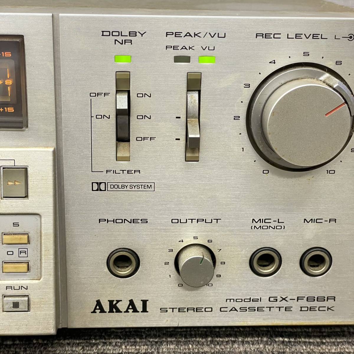 AKAI アカイ GX-F66R RC-21 カセットデッキ ステレオ オーディオ機器