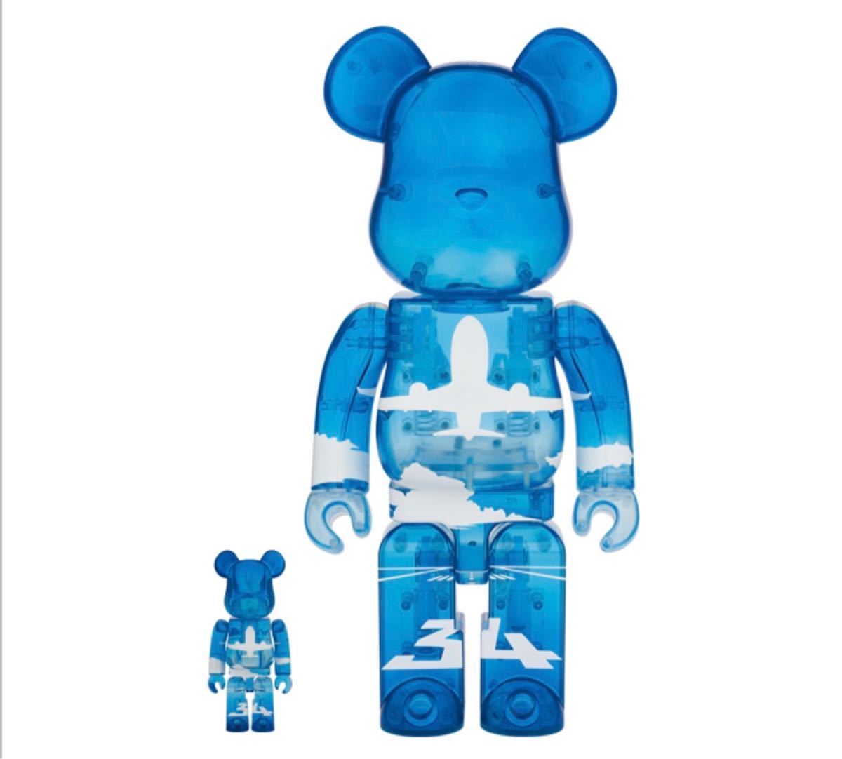 BE@RBRICK for ANA ブルースカイ 100％ & 400％ ベアブリック 全日空