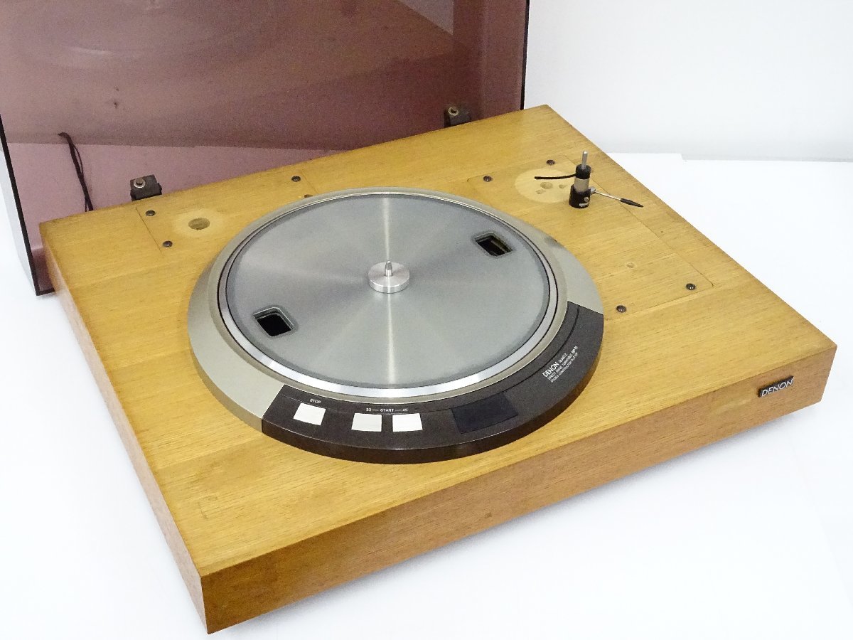 □□DENON DP-75/DK-2000G ターンテーブル キャビネット付 デノン