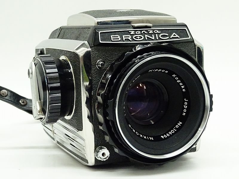 ●○ZENZA BRONICA S2/Nikon NIKKOR-P 75mm F2.8 中判 フィルムカメラ ブロニカマウント ゼンザブロニカ○●010911001J○●