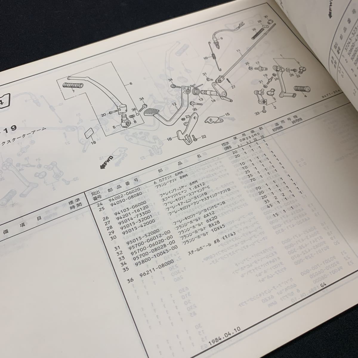 ■パーツリスト ホンダ HONDA 3版 　CB250RS　ZB　RB　MC02　■