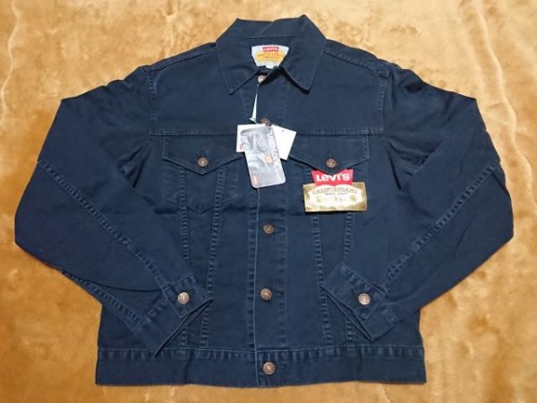 Levis　リーバイス　WHITE Levis JACKETS 黒 綿サテン　未使用タグ付　デッドストック　美品
