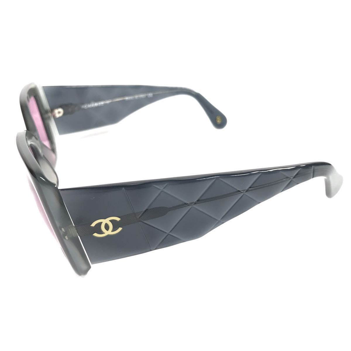 シャネル】本物 CHANEL サングラス ココマーク マトラッセ 5019 グレー