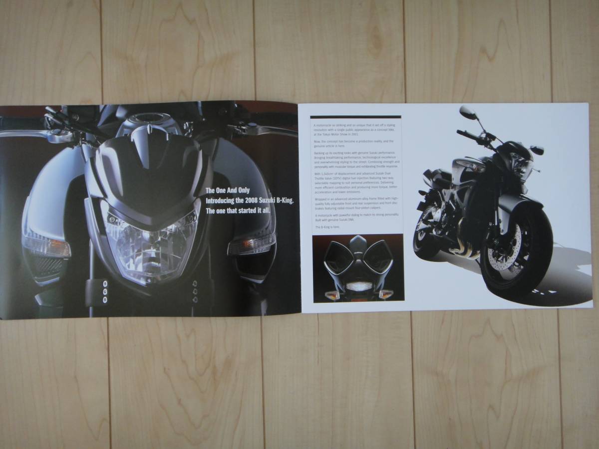 ☆ SUZUKI B-KING 英文 輸出 カタログ スズキ GSX1300BK ☆ 貴重！ ハヤブサ 隼 GSX GSX-R HB Γ GSX1100S GSX750S BANDIT INAZUMA GSF_画像2