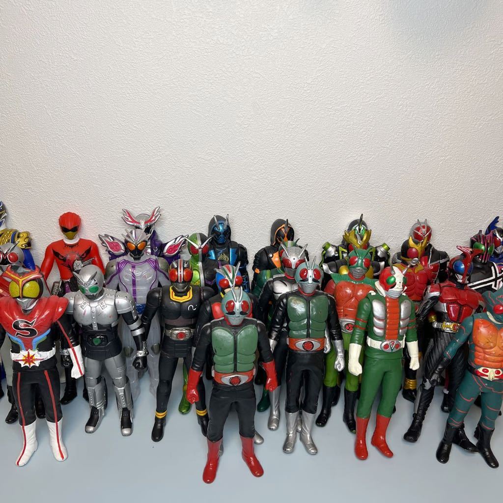 ヤフオク! - ライダーヒーローシリーズ ソフビ 仮面ライダー 昭和ライダ...