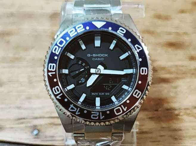 CASIO G-SHOCK GA2100 カスタム GMTベゼル ステンレスケース CASIO G-SHOCK GA2100 カスタム GMTベゼル ステンレスケース