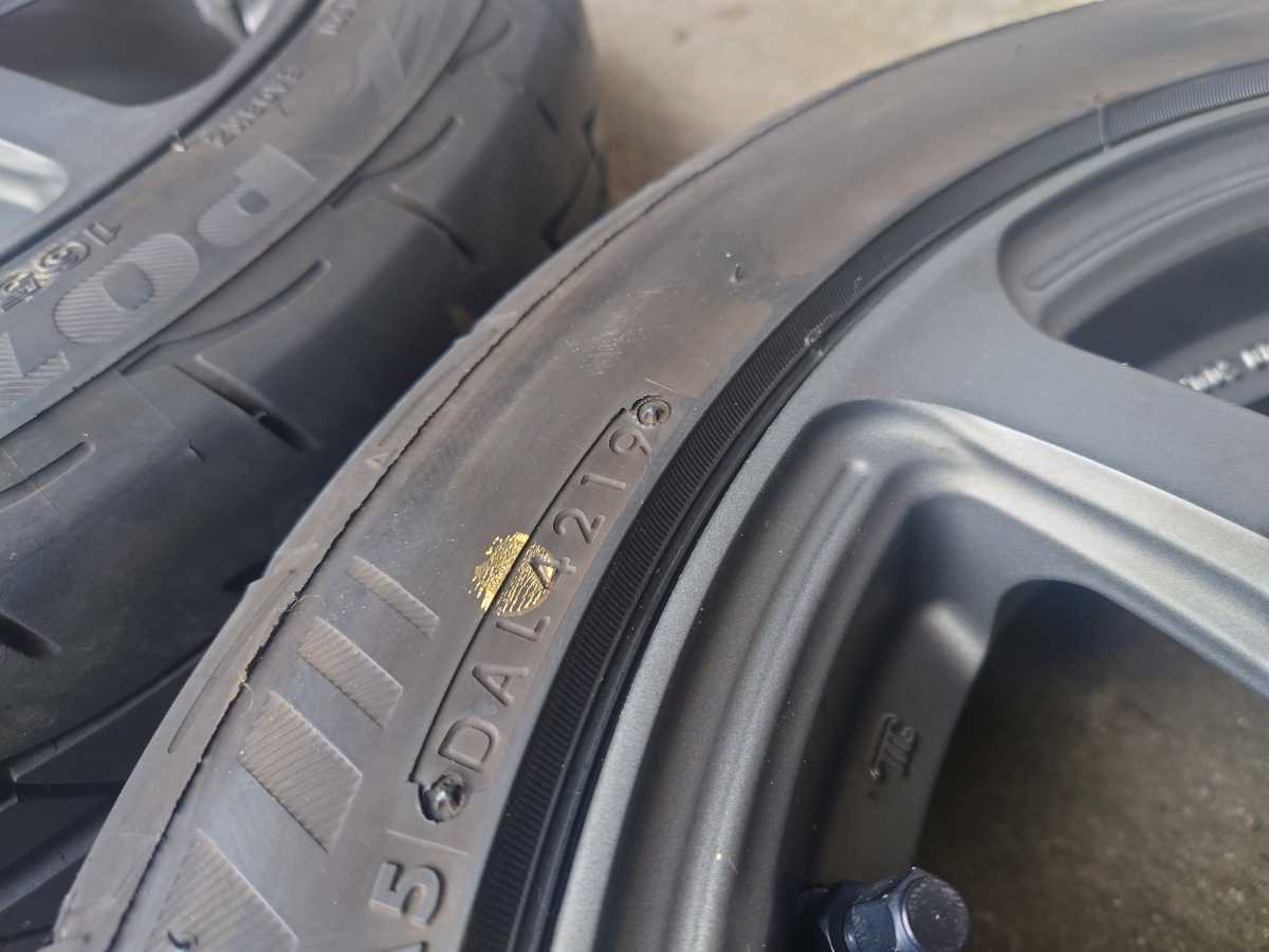 引取限定】美品!WORK EMOTION T7R 15インチ 5j+45 100/4H POTENZA RE-003Adrenaline 165/ 55R15 タイヤホイールセット WORK T7R ホイールセット 美品 165/55R15 4本