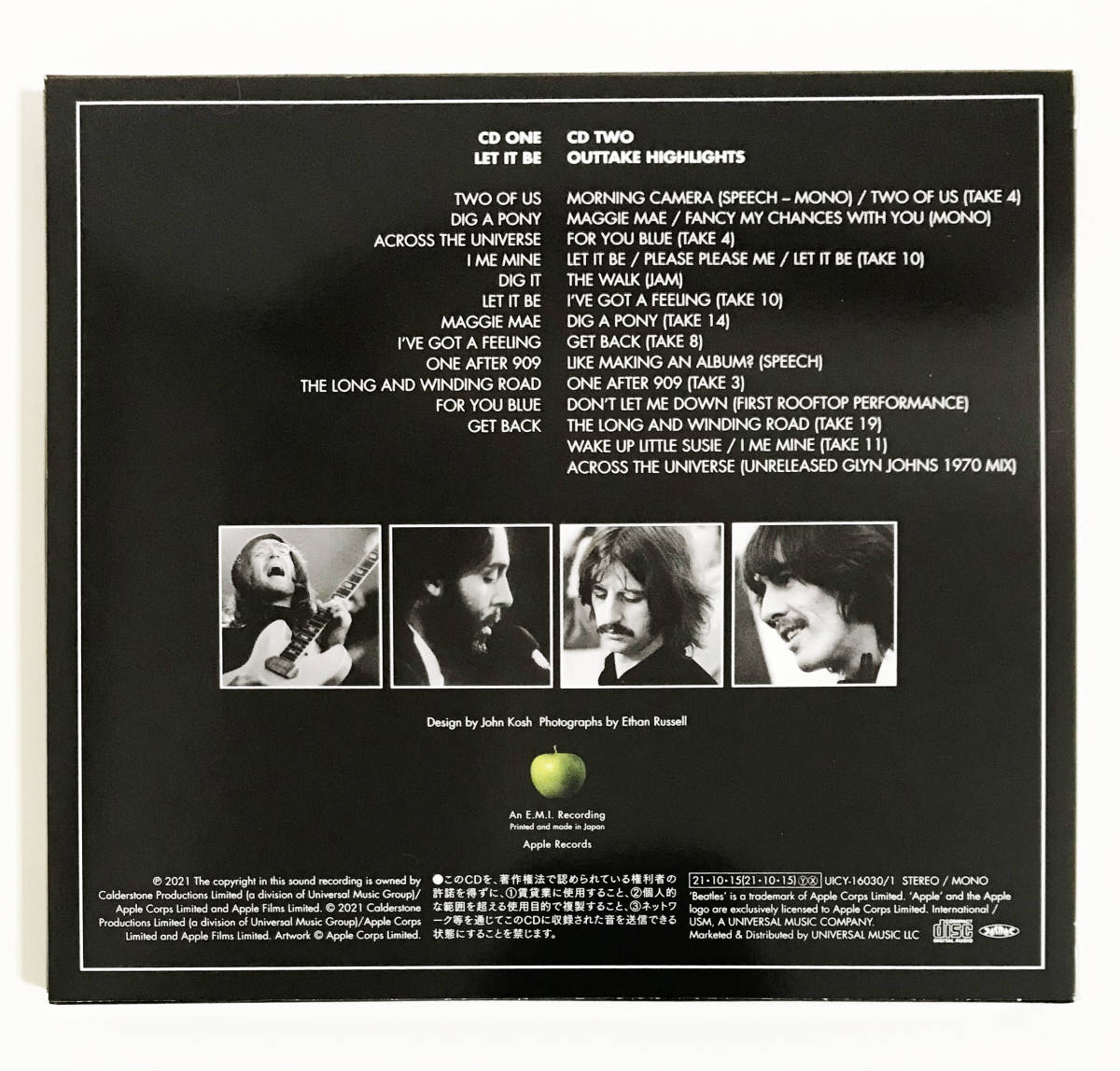 【スマートレター発送限定】THE BEATLES　ザ・ビートルズ 2021年盤「Let It Be スペシャル・エディション ＜2CDデラックス＞(2SHM-CD)」_画像5