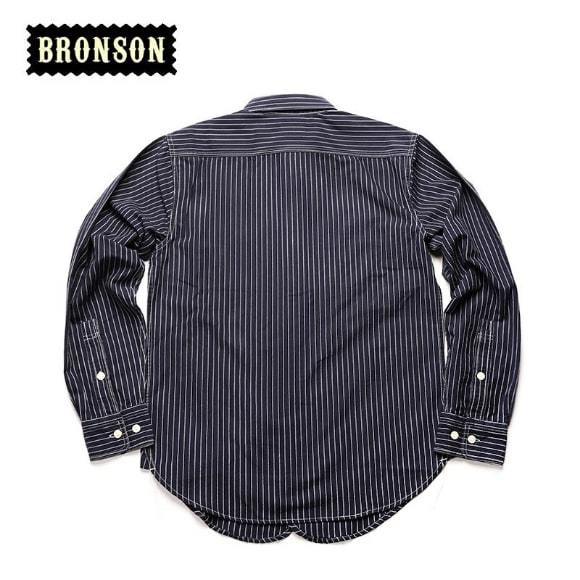 SALE ブロンソン オールドタイム ピンストライプ長袖ワークシャツ M BRONSON 新品_画像2