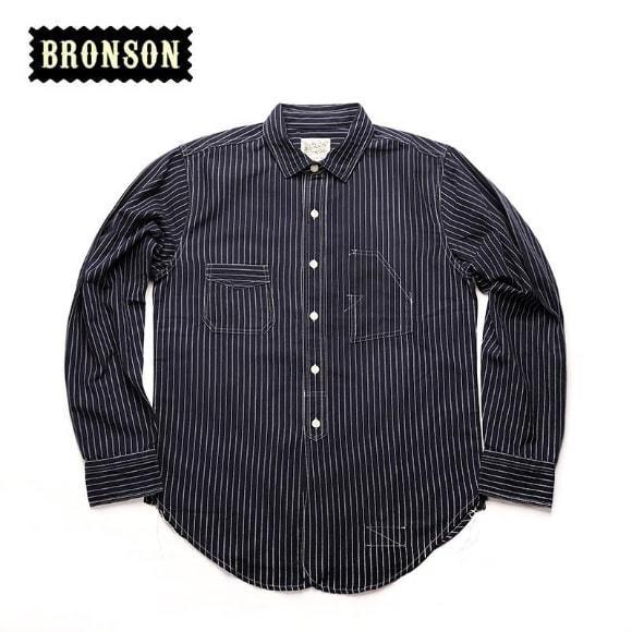 SALE ブロンソン オールドタイム ピンストライプ長袖ワークシャツ M BRONSON 新品