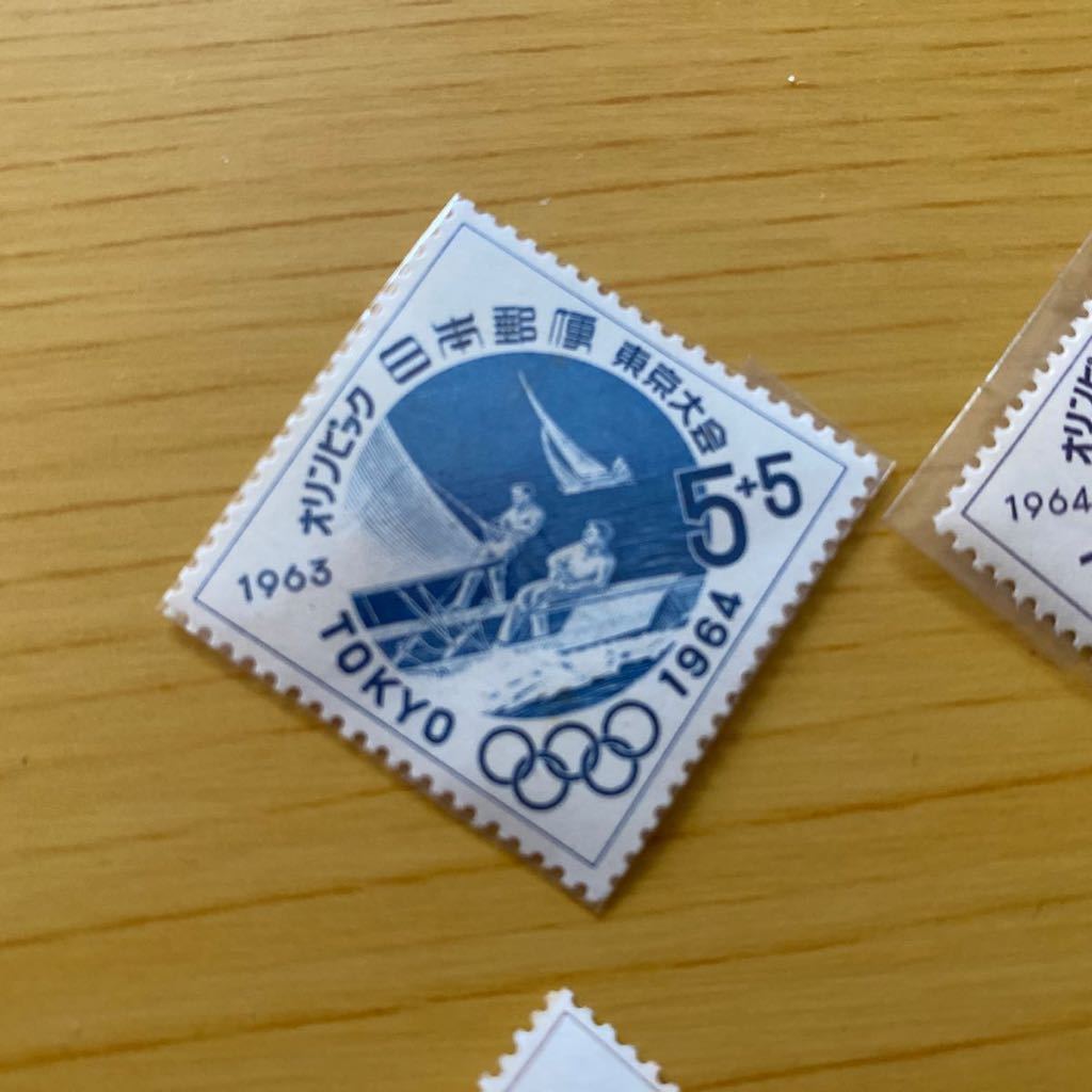 送料込み　東京オリンピック1964 未使用記念切手6枚　5円切手_画像6