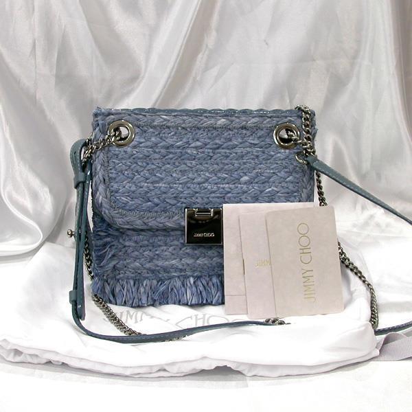 A502【BSJB】JIMMY CHOO ジミーチュウ 表参道限定 スエード×ストロー