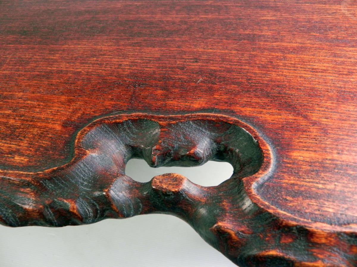  一枚板 ◆ ローテーブル 座卓 厚み2.8cm 天然木 無垢材 アンティーク お洒落 ◆ 管30060_画像6